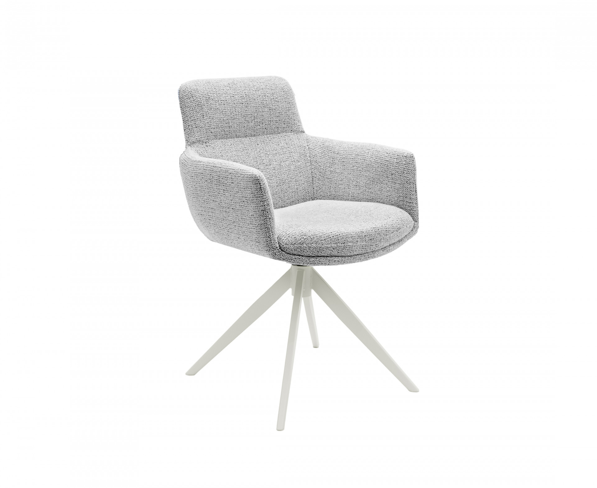 Стул обеденный поворотный VTR- R-185 (седой/белый)