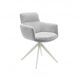 Стул обеденный поворотный VTR- R-185 (седой/белый)