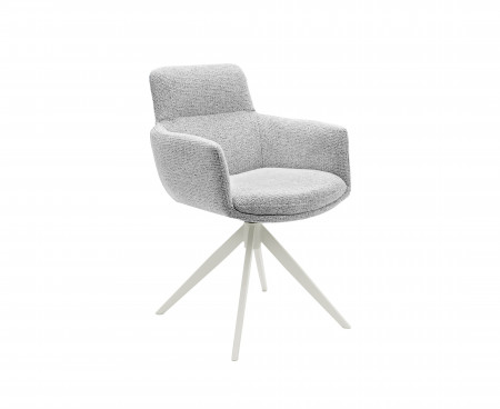 Стул обеденный поворотный VTR- R-185 (седой/белый)