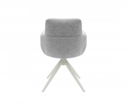 Стул обеденный поворотный VTR- R-185 (седой/белый)