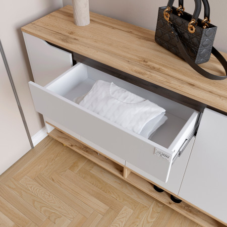 Тумба для обуви в прихожую LION- Салливан Тумба-2 Нимфея альба (LION-041142) 