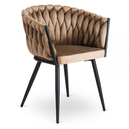 Кресло MEBEL ELITE ELENA бежевый велюр  