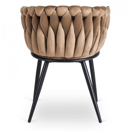 Кресло MEBEL ELITE ELENA бежевый велюр  