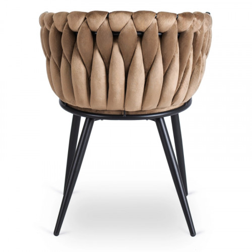 Кресло MEBEL ELITE ELENA бежевый велюр  