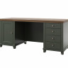 Письменный стол на 1 дверь и 4 ящика Helvetia EVORA 24ZRJU07 (зеленый/дуб Лефкас)