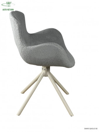 Стул обеденный с автоповоротом MIYA Perfect (серый/бежевый)