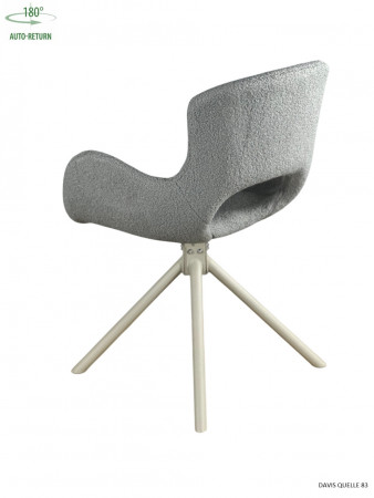 Стул обеденный с автоповоротом MIYA Perfect (серый/бежевый)