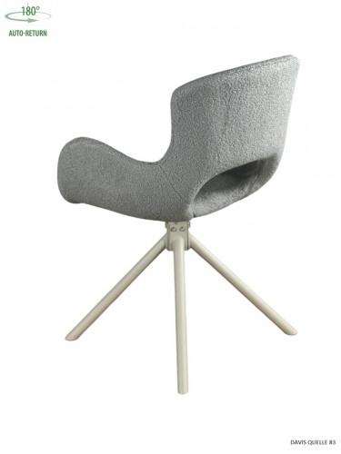 Стул обеденный с автоповоротом MIYA Perfect (серый/бежевый)