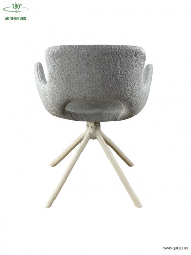 Стул обеденный с автоповоротом MIYA Perfect (серый/бежевый)