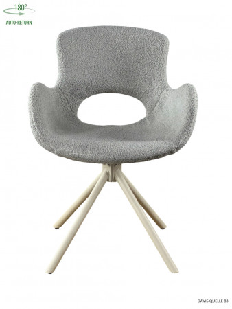 Стул обеденный с автоповоротом MIYA Perfect (серый/бежевый)