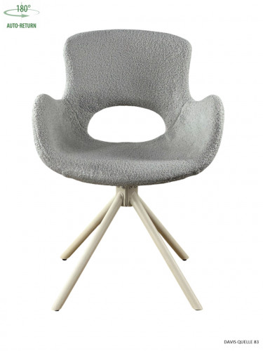 Стул обеденный с автоповоротом MIYA Perfect (серый/бежевый)