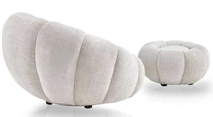 Пуф CRV- Lali Beige chenille,бежевый