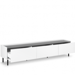 Тумба ТВ MRK- Нео 2,0 м Глянец Антрацит/ супермат Белый 