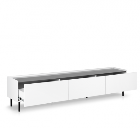Тумба ТВ MRK- Нео 2,0 м Глянец Антрацит/ супермат Белый 