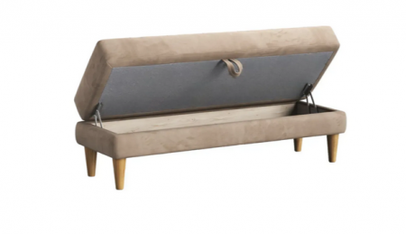 Банкетка с нишей Mil- Olim 100х44х45 см (Бежевый)