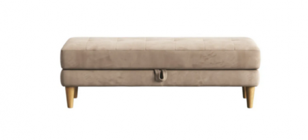 Банкетка с нишей Mil- Olim 100х44х45 см (Бежевый)