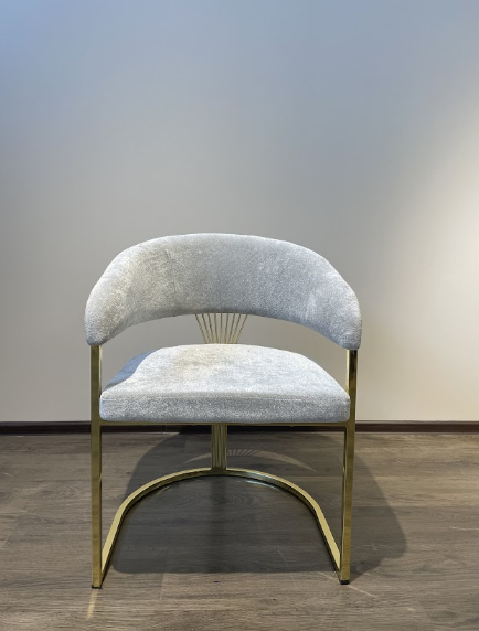 Стул Art-Deco EXI- SANTORINI BEIGE-GREY V1001 GOLD