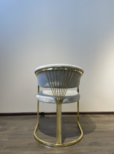 Стул Art-Deco EXI- SANTORINI BEIGE-GREY V1001 GOLD