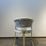 Стул Art-Deco EXI- SANTORINI BEIGE-GREY V1001 GOLD