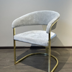 Стул Art-Deco EXI- SANTORINI BEIGE-GREY V1001 GOLD