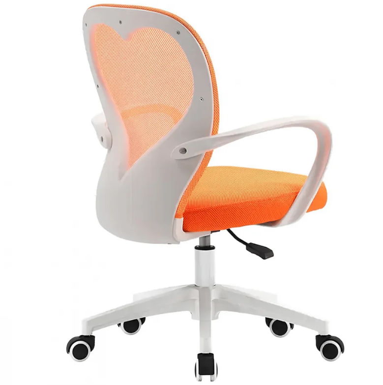 Кресло офисное INI-  STACEY оранжевое/белый каркас