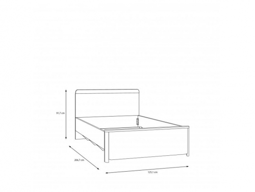 Кровать двухспальная PL- Forte Surfinio SFNL1121 (120х200)