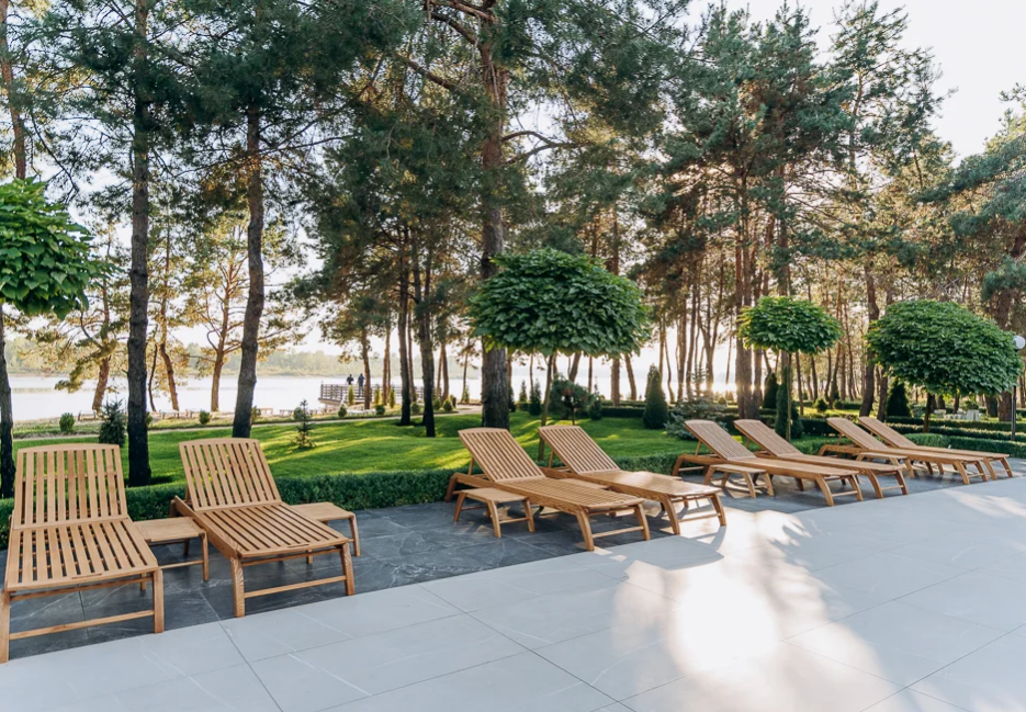 Шезлонг деревянный Ws- California lounge, ламели