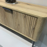 Тумба под телевизор с подсветкой Perfect Home Уилсон / Wilson 2-дверная 2D/200 Дуб эвок