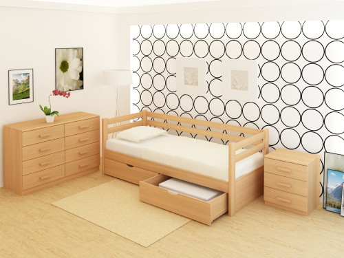 Деревянная кровать YSN- Genève