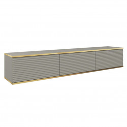 Тумба под ТВ навесная Perfect Home Оро / Oro RTV175 MDF 3-дверная Серый