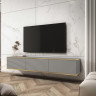 Тумба под ТВ навесная Perfect Home Оро / Oro RTV175 MDF 3-дверная Серый