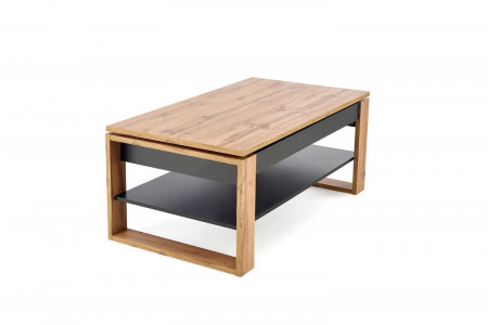 Стол трансформер с подъемной столешницей HALMAR BETTY дуб артизан/черный