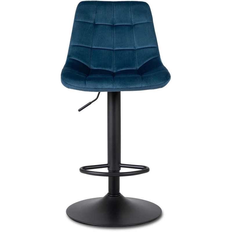 Барный стул Ont- Arcos велюр синий