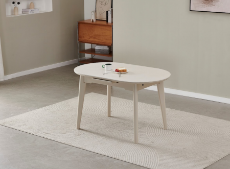 Стол обеденный модерн VTR- TM-126-1 (крема саббия+ капучино) 