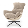 Кресло - шезлонг мягкое HALMAR LOBSTER (бежевый хакки) 