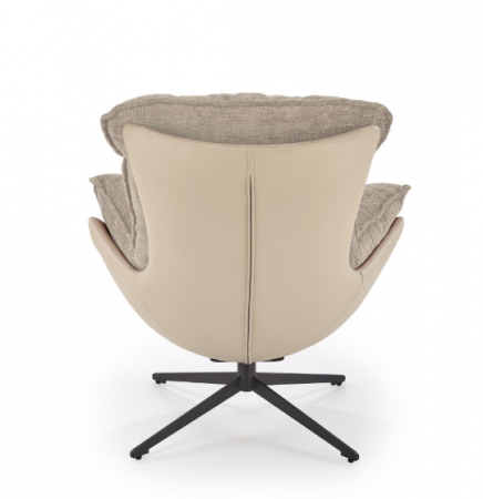 Кресло - шезлонг мягкое HALMAR LOBSTER (бежевый хакки) 