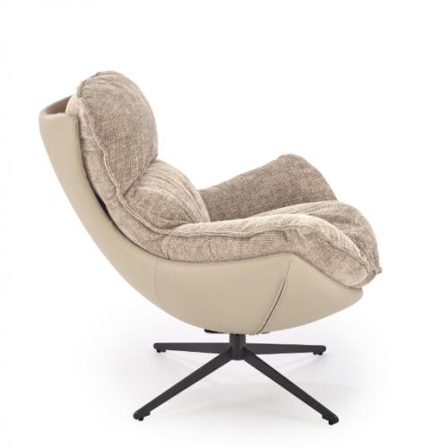 Кресло - шезлонг мягкое HALMAR LOBSTER (бежевый хакки) 