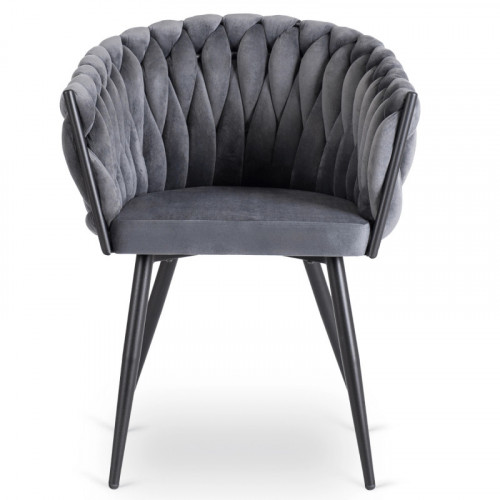 Кресло MEBEL ELITE ELENA серый велюр