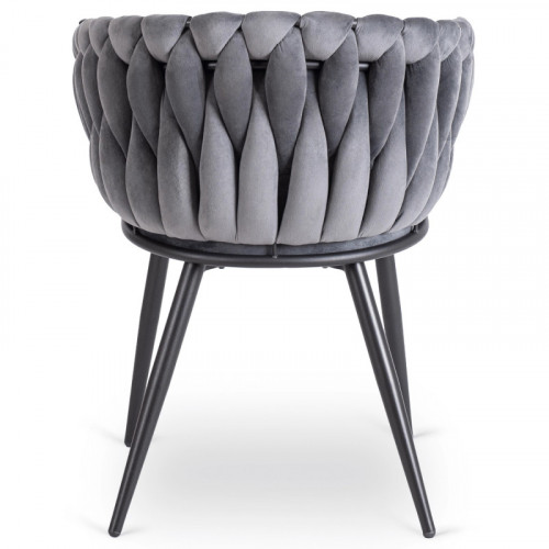 Кресло MEBEL ELITE ELENA серый велюр