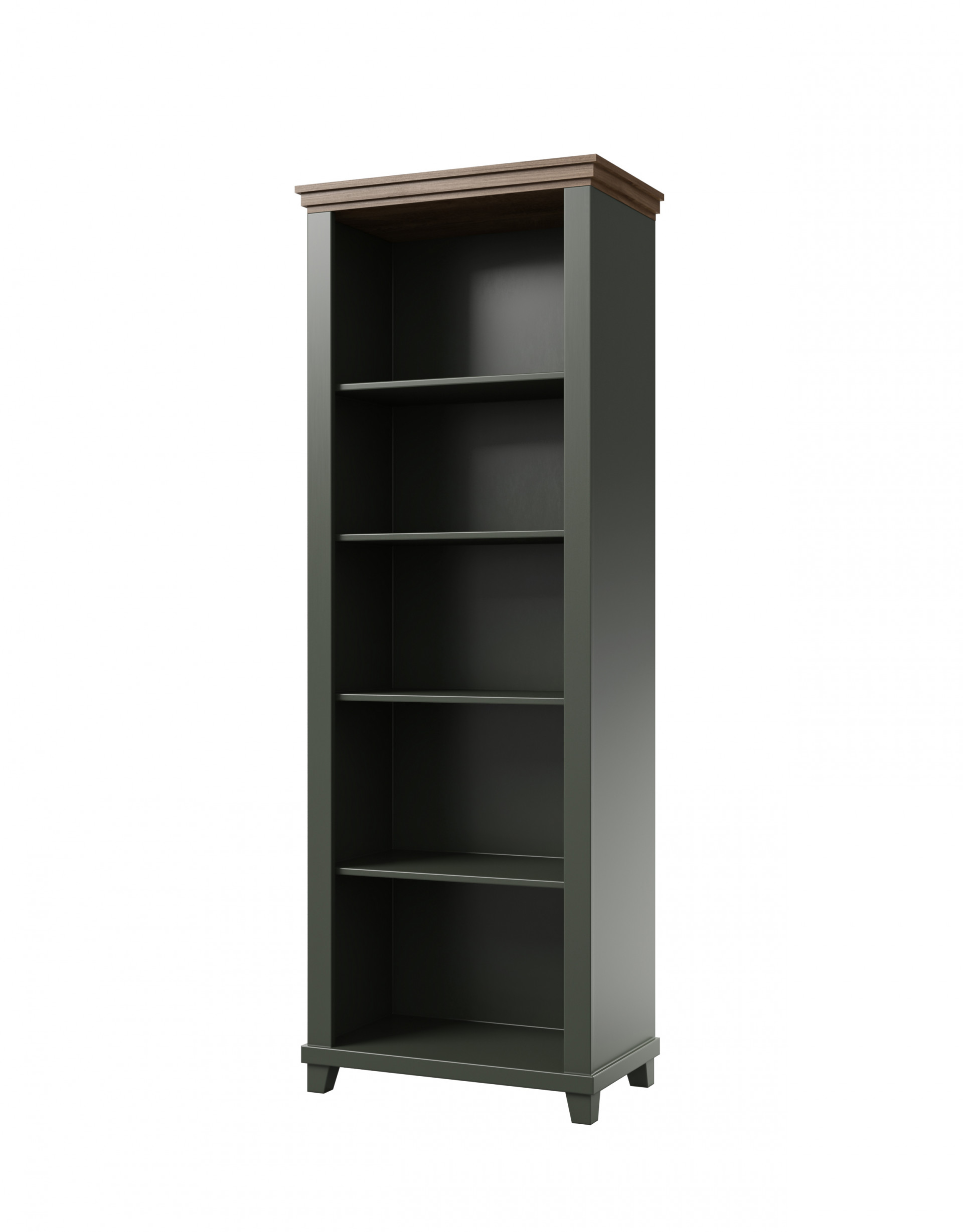 Книжный шкаф Helvetia EVORA 24ZRJU88 (зеленый/дуб Лефкас)