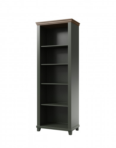 Книжный шкаф Helvetia EVORA 24ZRJU88 (зеленый/дуб Лефкас)