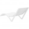 Шезлонг из полипропилена Siesta Slim (белый)