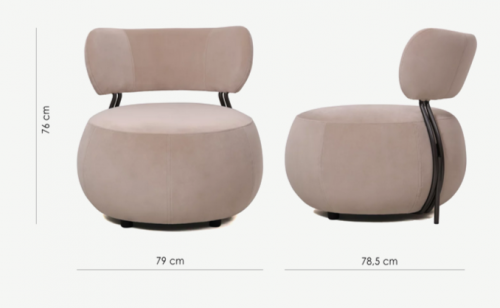 Кресло CRV- Serena Greek marble velvet 