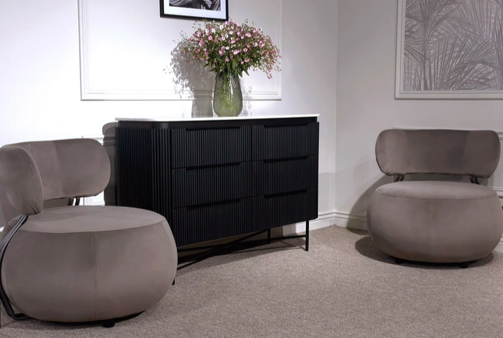 Кресло CRV- Serena Greek marble velvet 