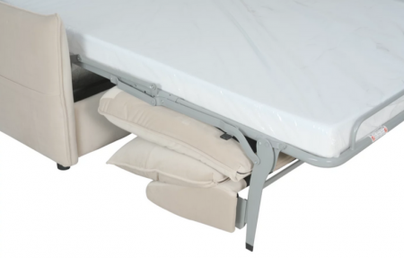 Диван-кровать с эффектом памяти CRV- Meadow Greek marble velvet 3-местный раскладной,бежевый