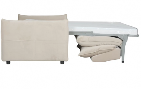 Диван-кровать с эффектом памяти CRV- Meadow Greek marble velvet 3-местный раскладной,бежевый