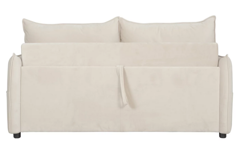 Диван-кровать с эффектом памяти CRV- Meadow Greek marble velvet 3-местный раскладной,бежевый