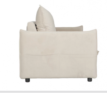 Диван-кровать с эффектом памяти CRV- Meadow Greek marble velvet 3-местный раскладной,бежевый