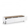 Тумба ТВ MRK- Нео 1,6 м Глянец дуб Ливорно/ супермат Белый 
