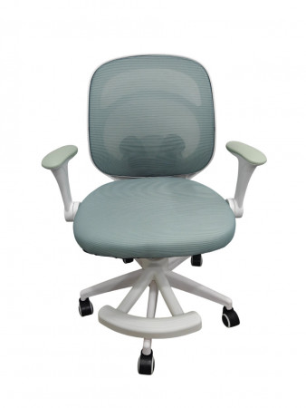 Кресло вращающееся детское с подставкой для ног Perfect KIDS ASTRONAUT зеленый